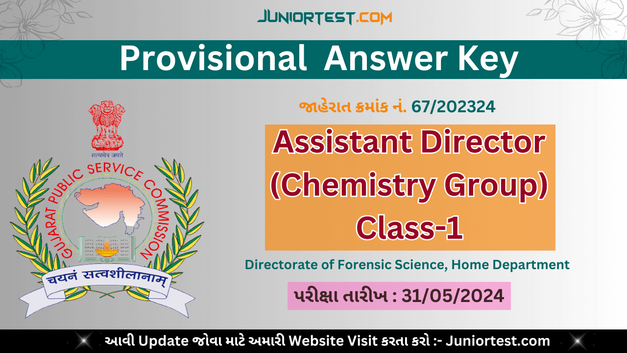 Assistant Director (Chemistry Group) Pro. Key