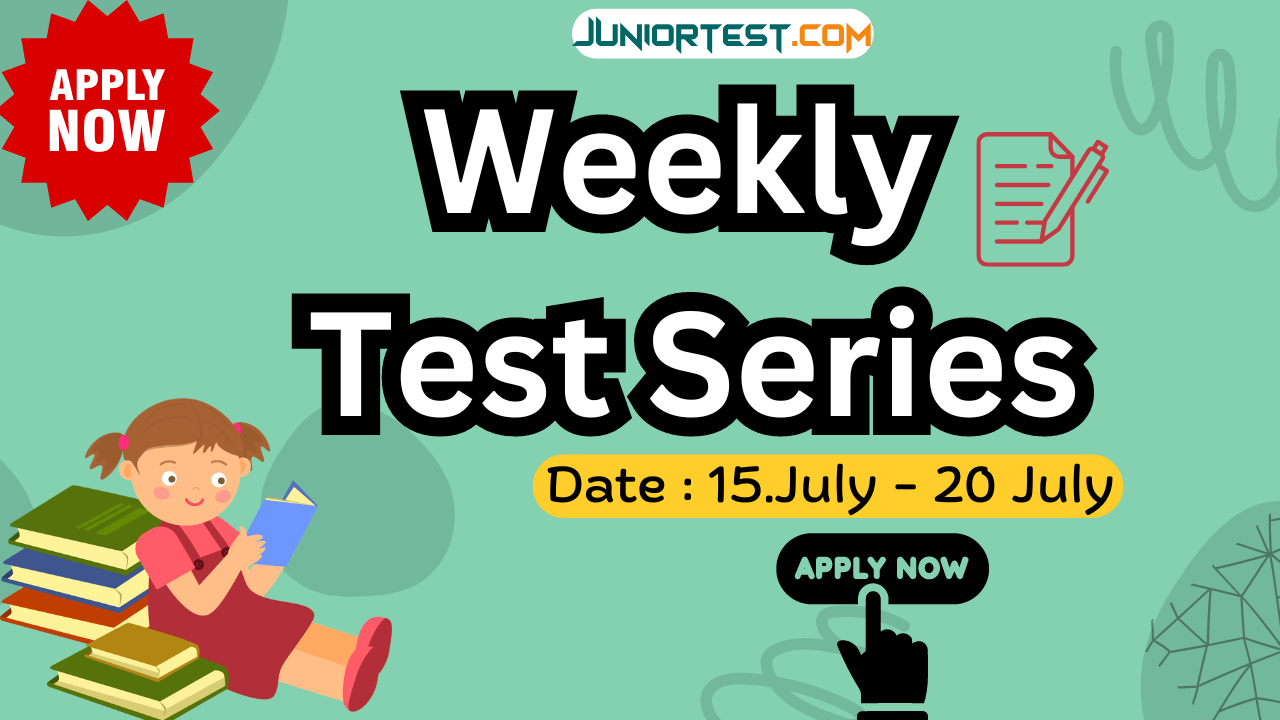 Weekly Test Serice| સ્વ:મુલ્યાંકન | Dt. 15/07/2024 to 20/07/2024