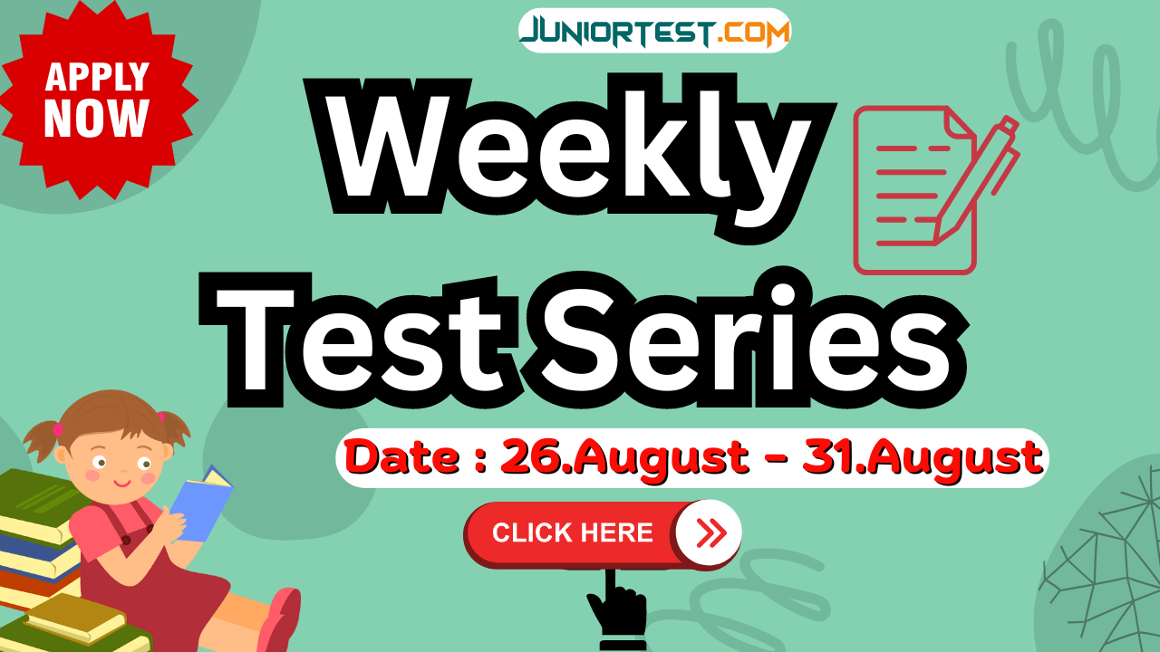 Weekly Test Serice| સ્વ:મુલ્યાંકન | Dt. 26/08/2024 to 31/08/2024