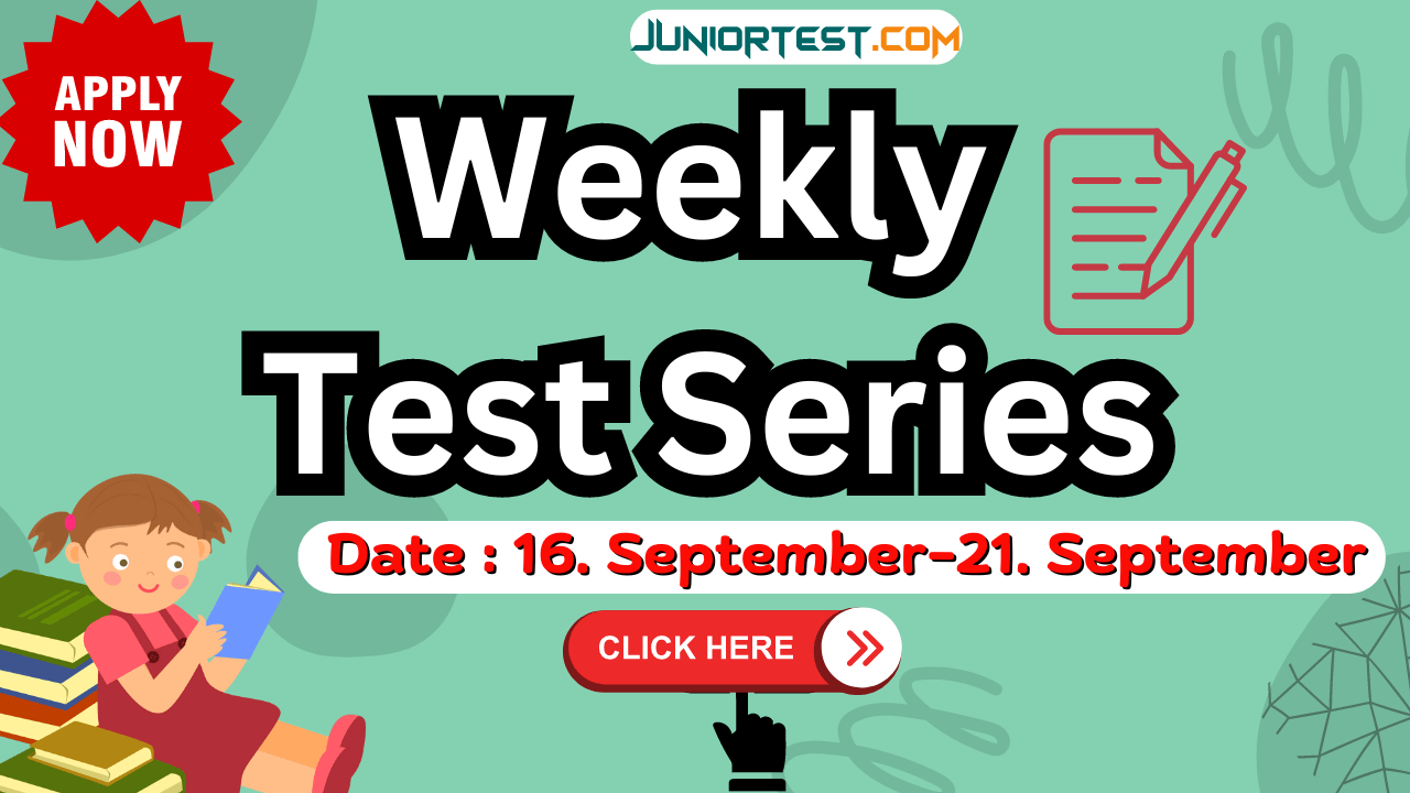 Weekly Test Serice| સ્વ:મુલ્યાંકન | Dt. 16/09/2024 to 21/09/2024