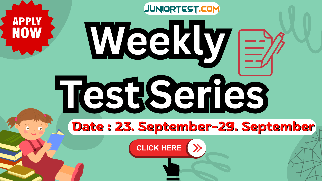 Weekly Test Serice| સ્વ:મુલ્યાંકન | Dt. 23/09/2024 to 29/09/2024