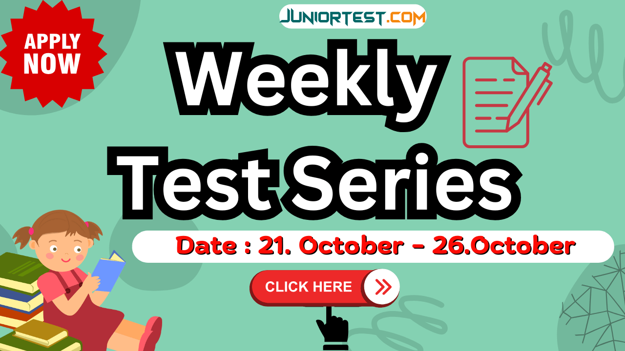 Weekly Test Serice| સ્વ:મુલ્યાંકન | Dt. 21/10/2024 to 26/10/2024