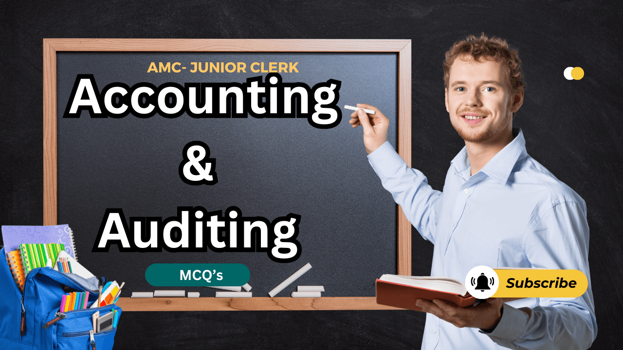 AMC Junior Clerk Special Account & Auditing  MCQ