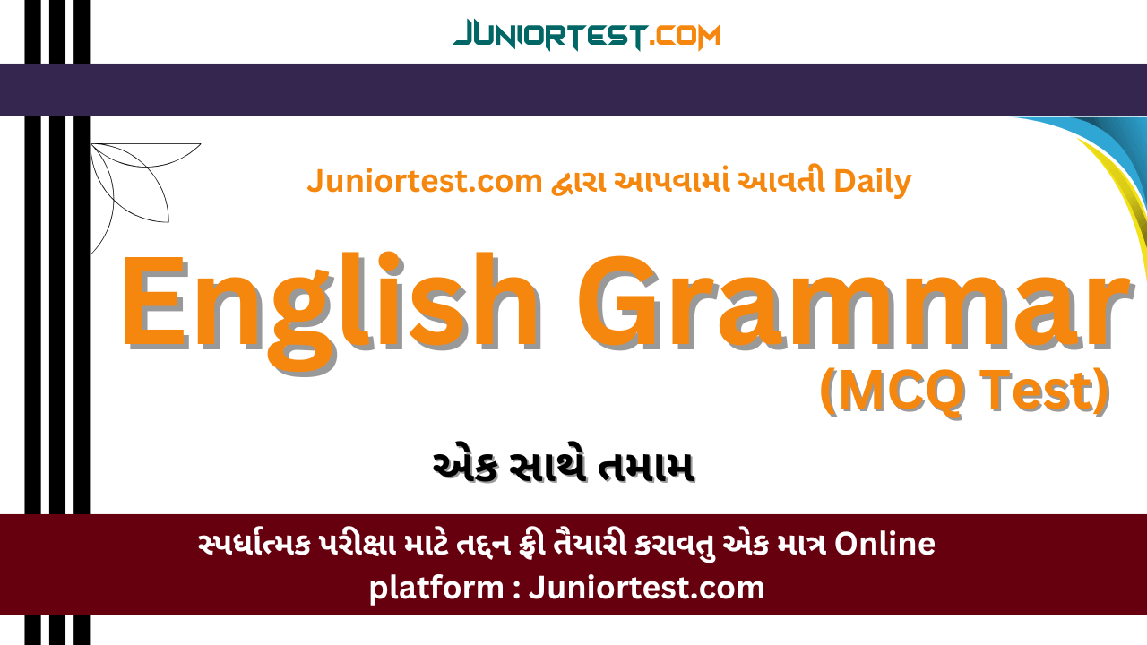 Juniortest : English Grammar All Daily Test
