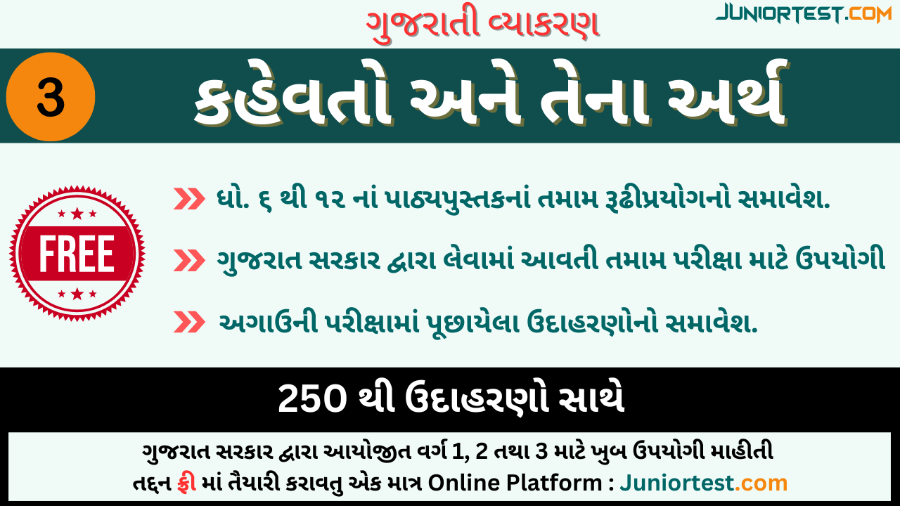 કહેવતો અને તેના અર્થ : ભાગ 3