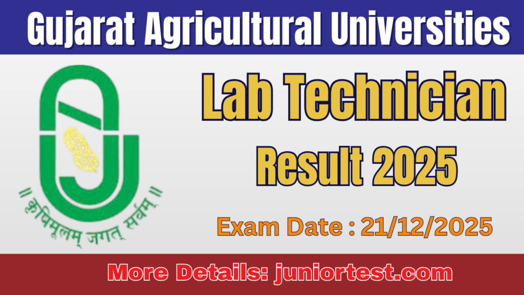 GAU Lab Technician Result 2025