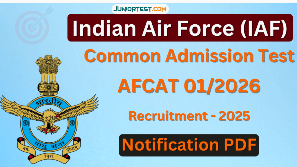 AFCAT 01/2026 Notification