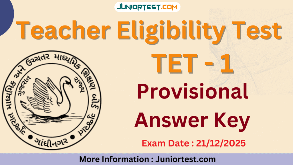 SEB TET-1 Provisional Answer Key 2025
