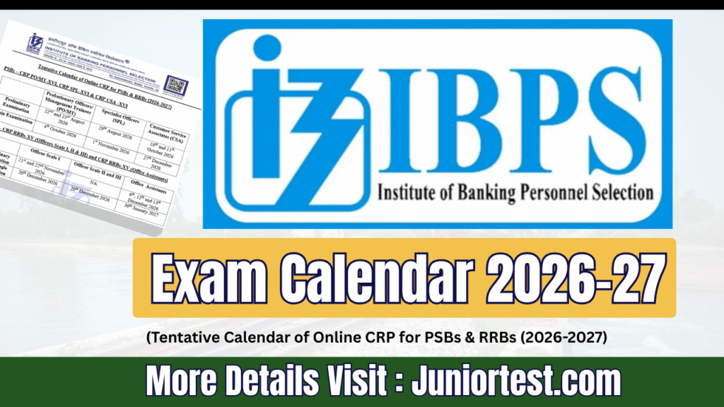 IBPS Exam Calendar 2026-27
