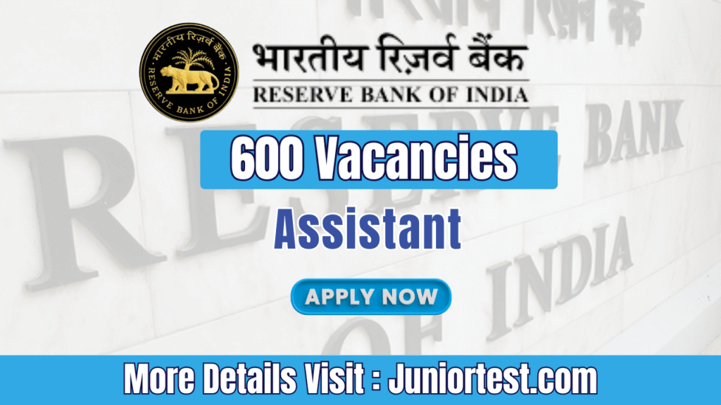 RBI Assistant Recruitment 2026