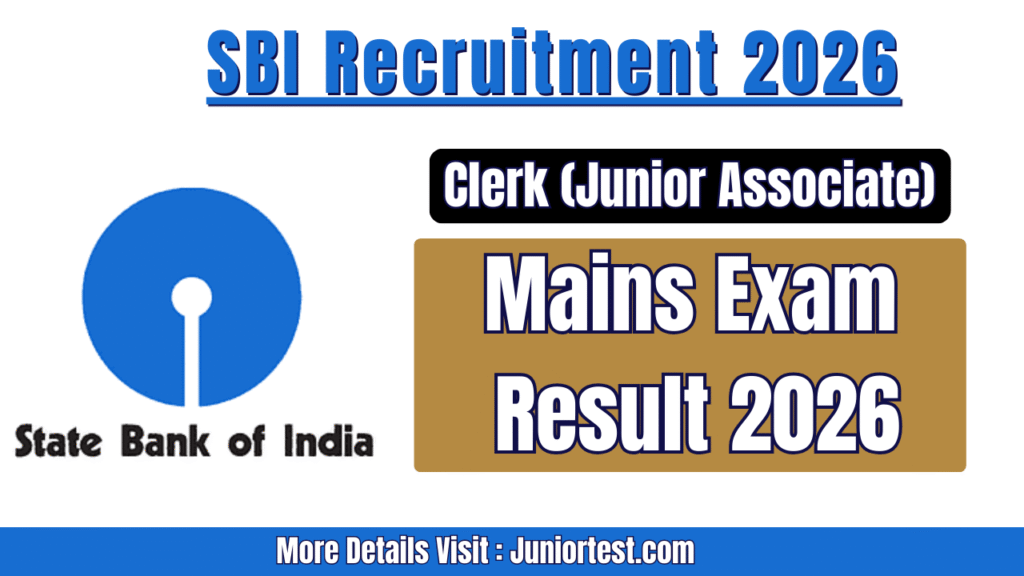 SBI Clerk Mains Result 2026
