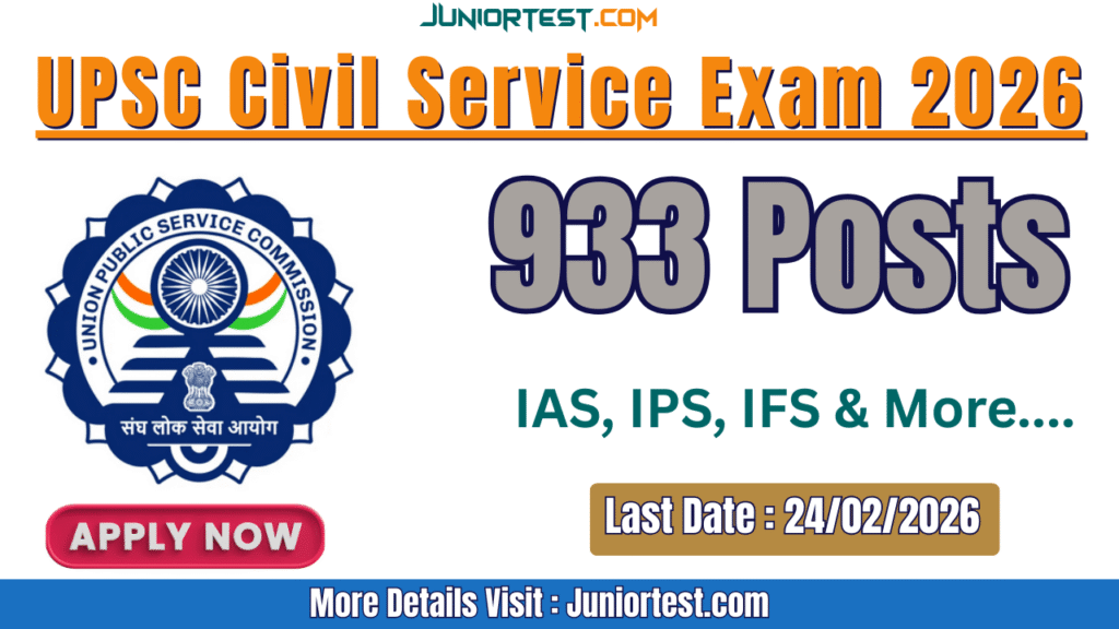 UPSC Civil Service Exam 2026 Notification