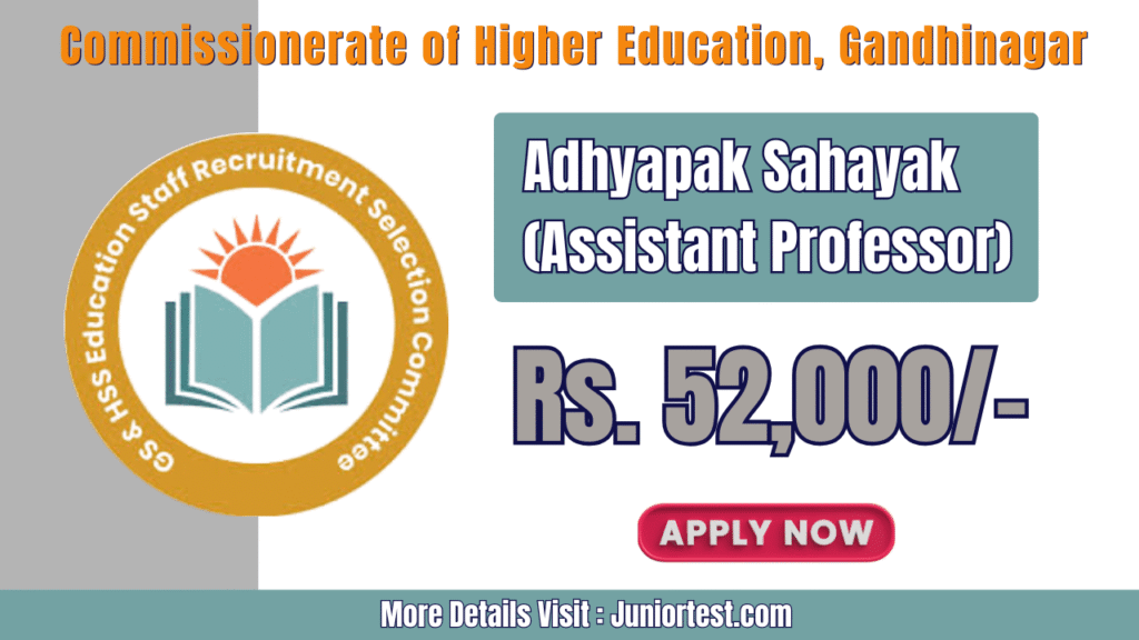 Commissionerate of Higher Education Recruitment 2026