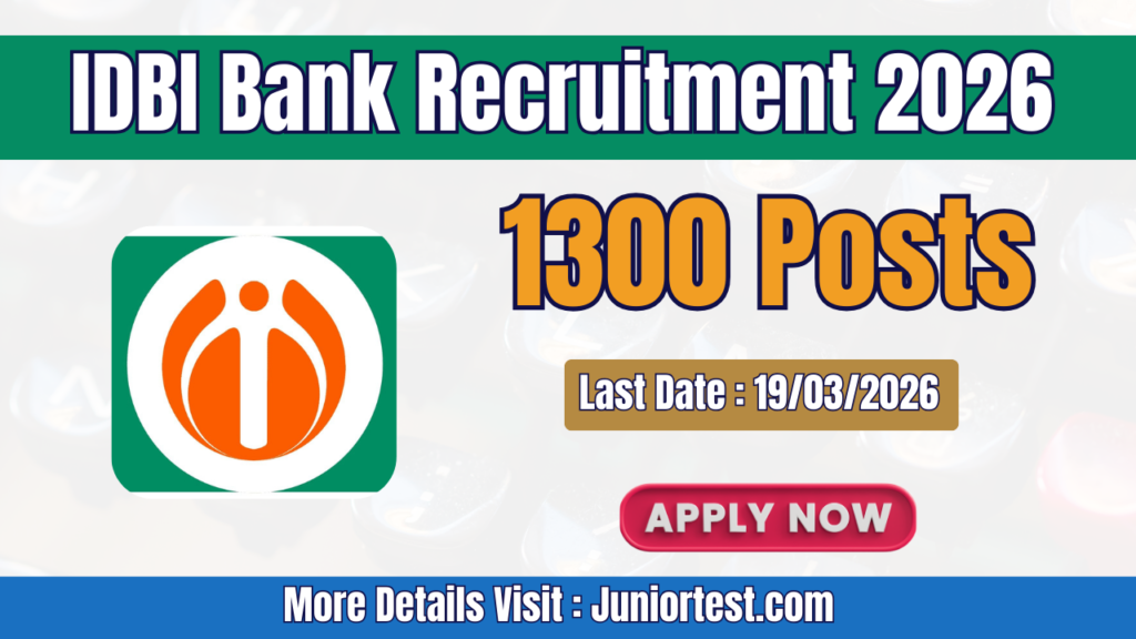 IDBI Bank Recruitment 2026