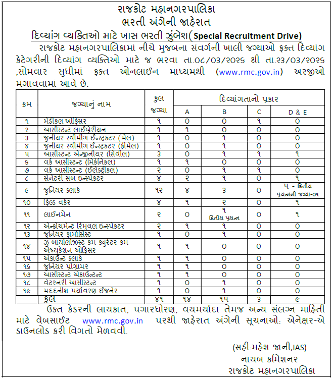 RMC Recruitment (ph) 2026
