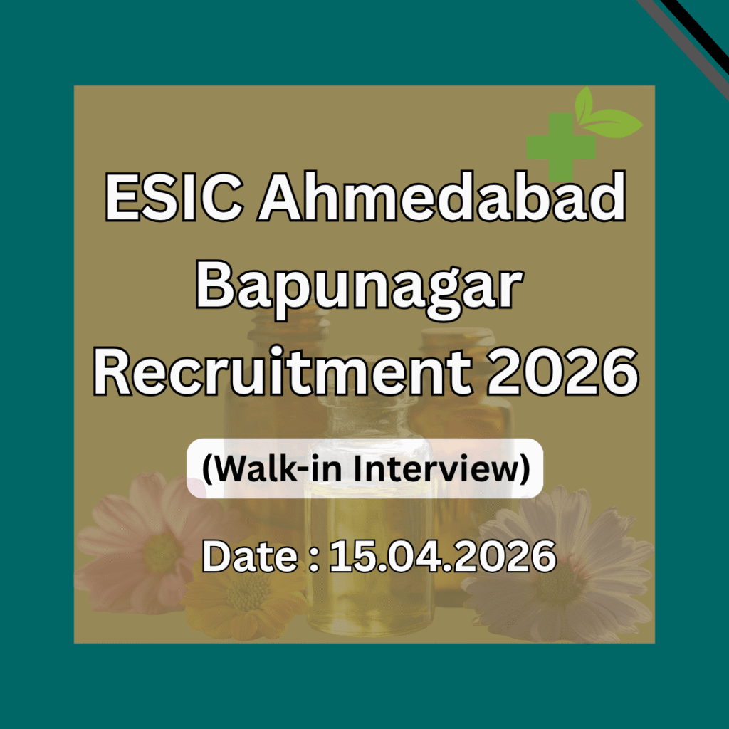ESIC Bapunagar Recruitment 2026