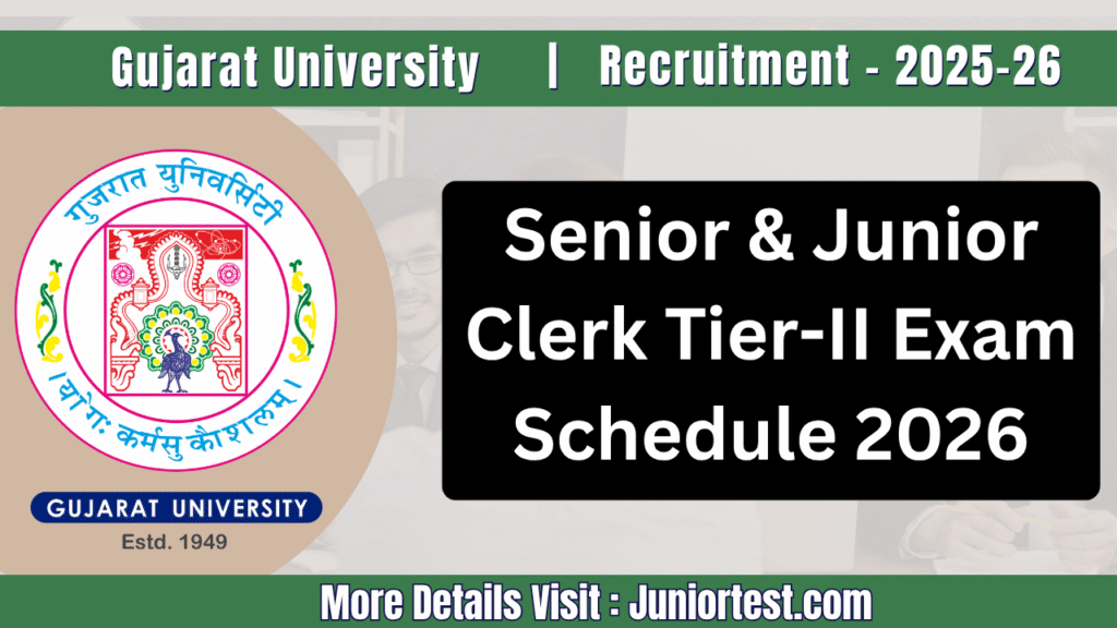 Gujarat University Tier-II Exam 2026