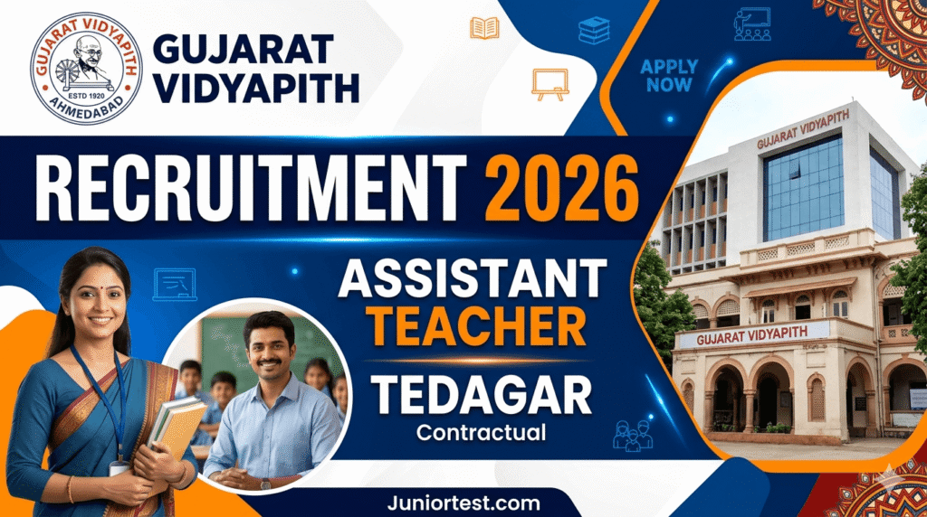 Gujarat Vidyapith Recruitment 2026