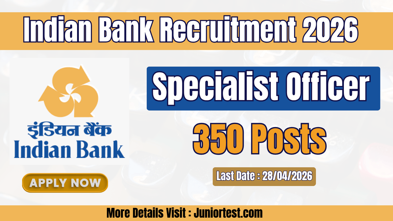 Indian Bank Recruitment 2026