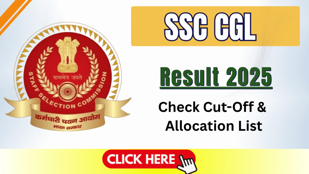 SSC CGL 2025 Final Result 2026