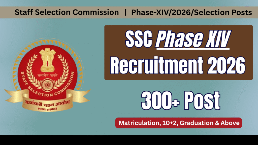 SSC Phase XIV Recruitment 2026