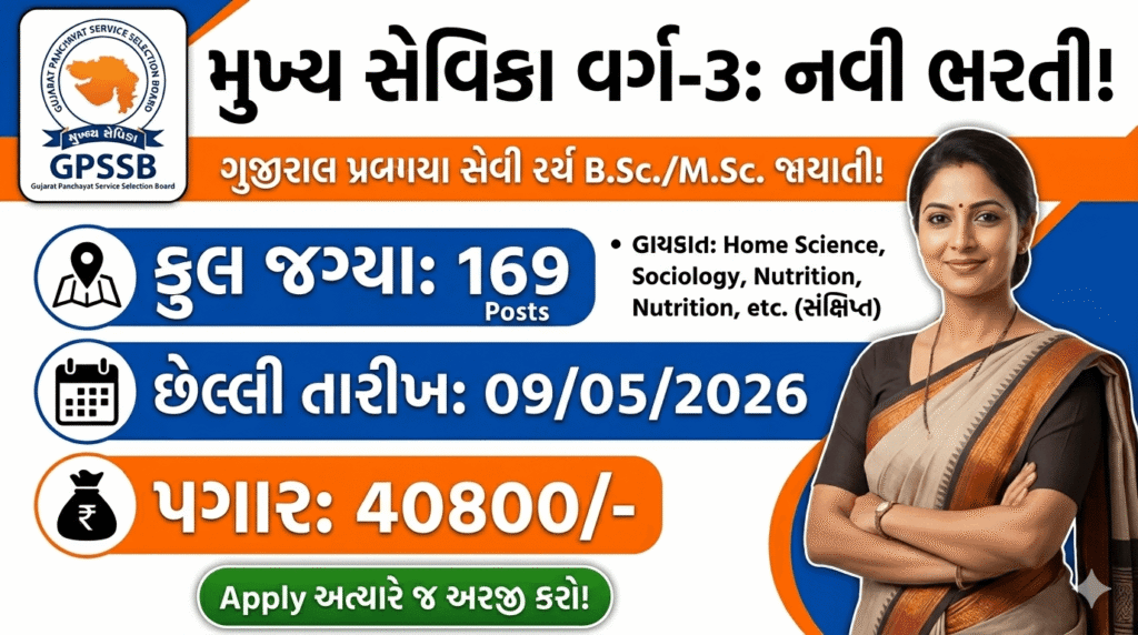 GPSSB Mukhya Sevika Recruitment 2026