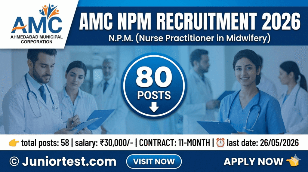 AMC N.P.M. Recruitment 2026