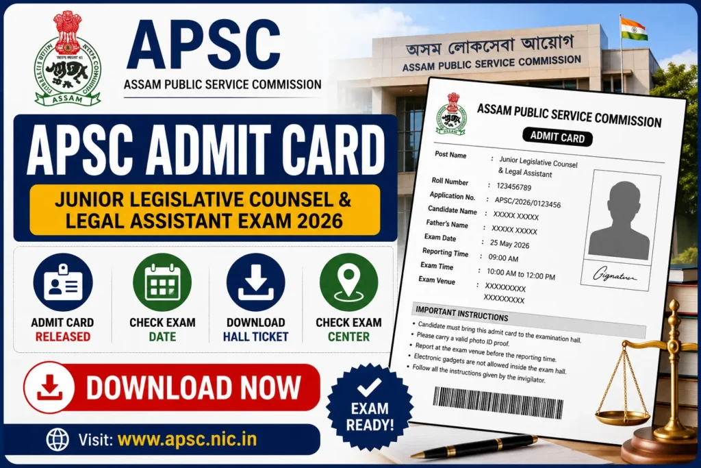 APSC Admit Card 2026