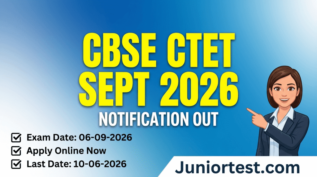 CBSE CTET September 2026