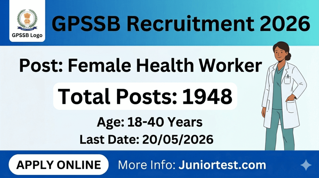 GPSSB FHW Recruitment 2026