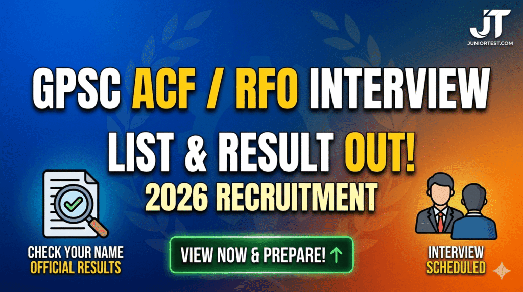 GPSC ACF and RFO Interview 2026