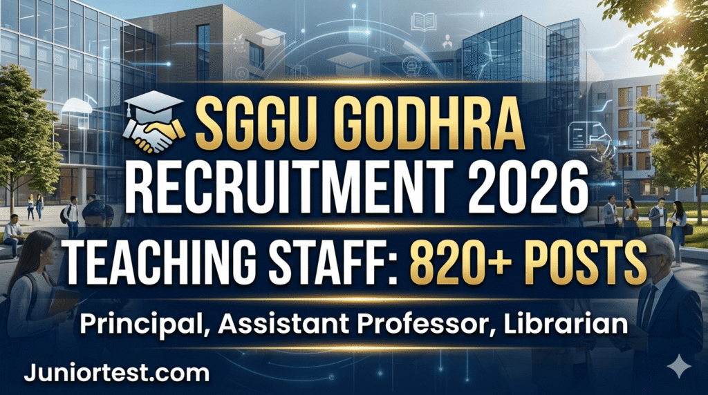 SGGU Godhra Recruitment 2026