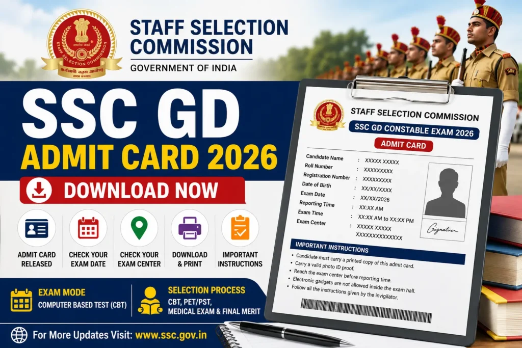 SSC GD Admit Card 2026
