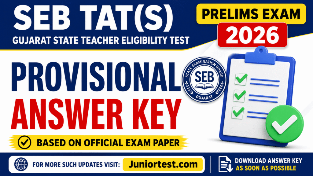 TAT-S Provisional Answer Key 2026