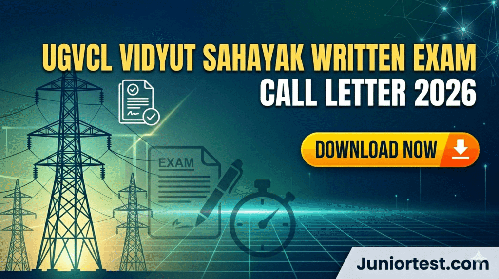 UGVCL Vidyut Sahayak Call Letter 2026