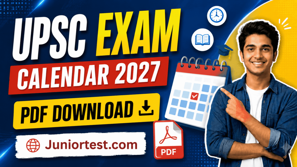UPSC Exam Calendar 2027