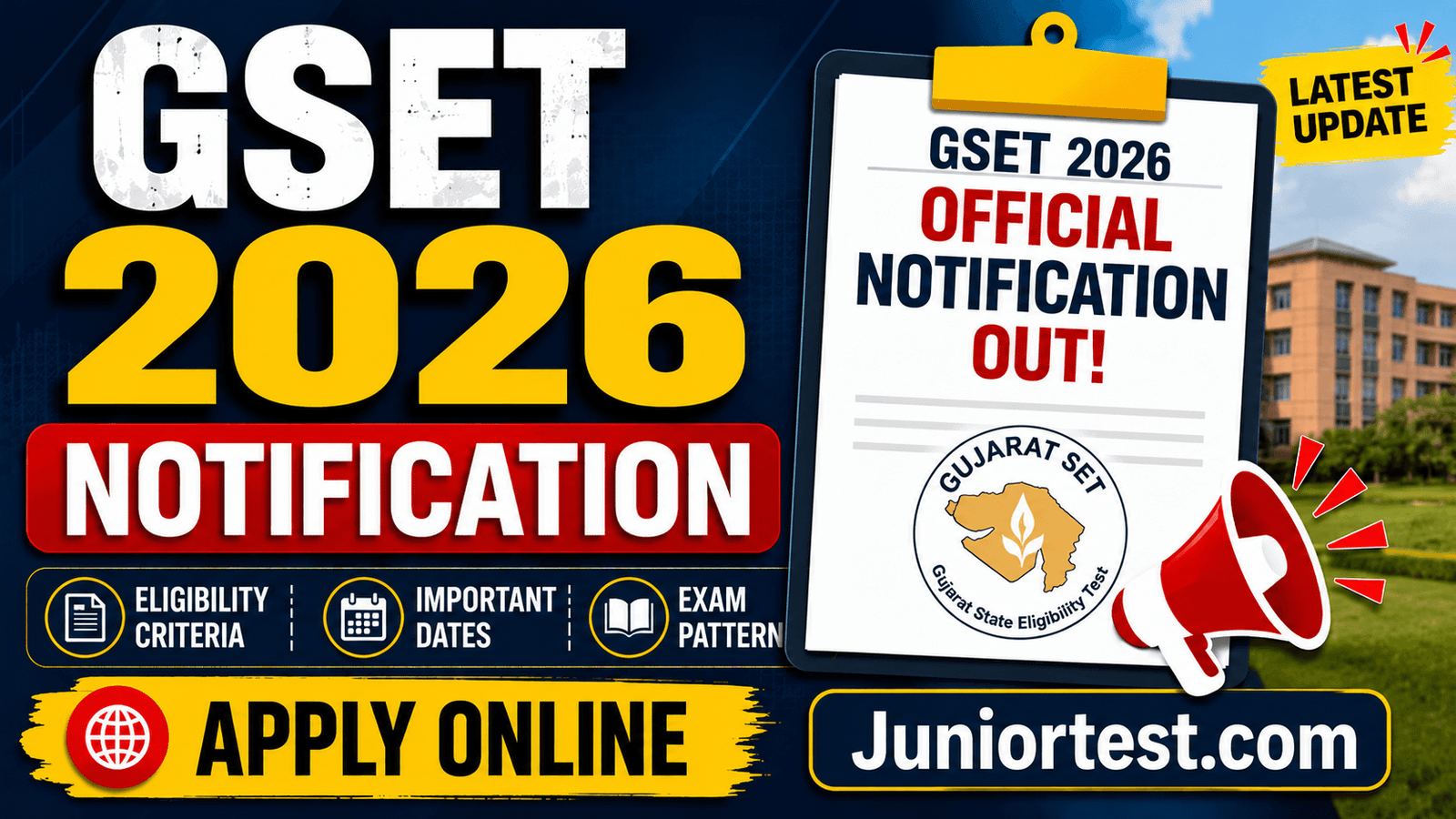 Gset GSET 2026 Notification
