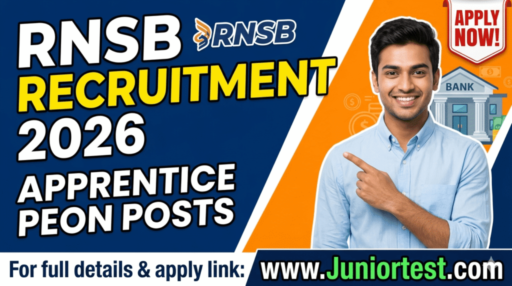 RNSB Apprentice Peon Recruitment 2026