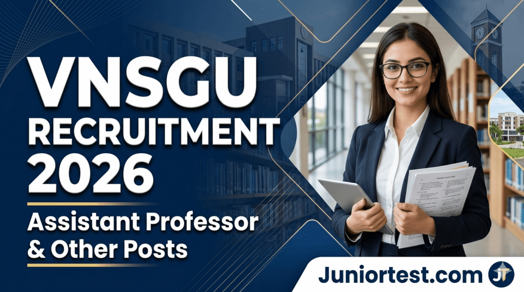 VNSGU Recruitment 2026