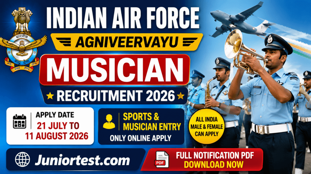 Airforce Agniveervayu Musician Recruitment