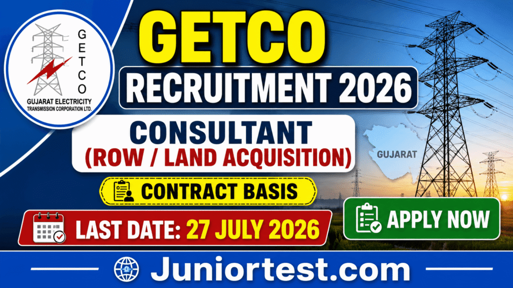 GETCO Consultant Recruitment 2026
