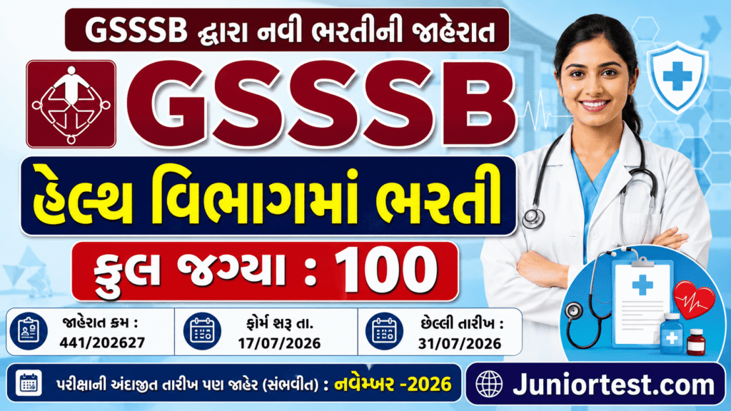 GSSSB MPHW (Male) Recruitment 2026