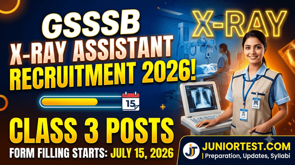 GSSSB X-Ray Assistant Recruitment