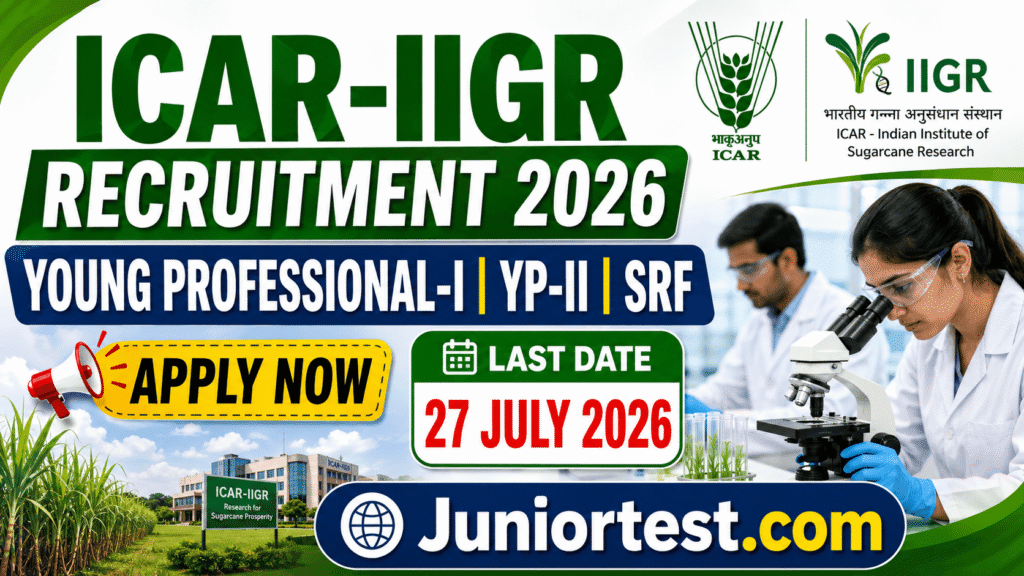 ICAR-IIGR Recruitment 2026