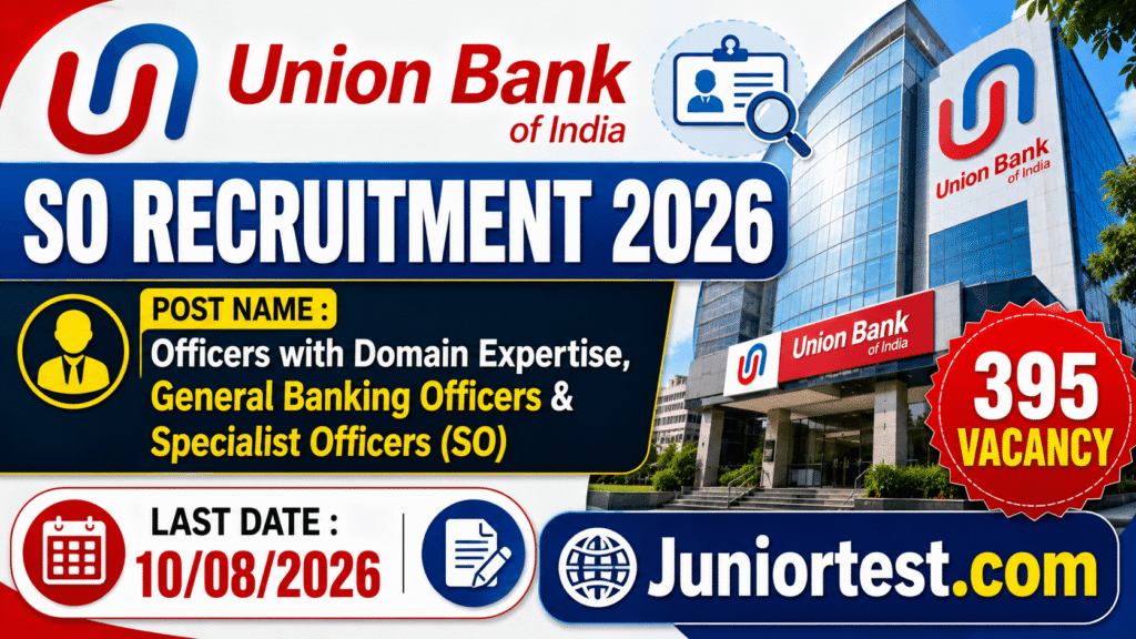 Union Bank of India SO Recruitment