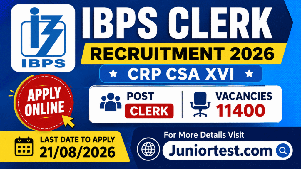 IBPS Clerk Recruitment