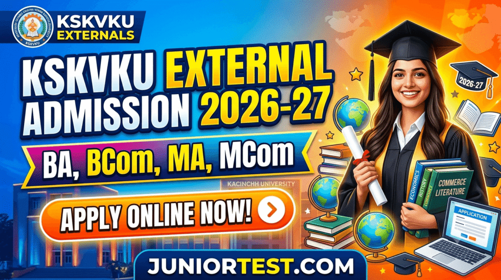 KSKVKU External Admissions 2026-27