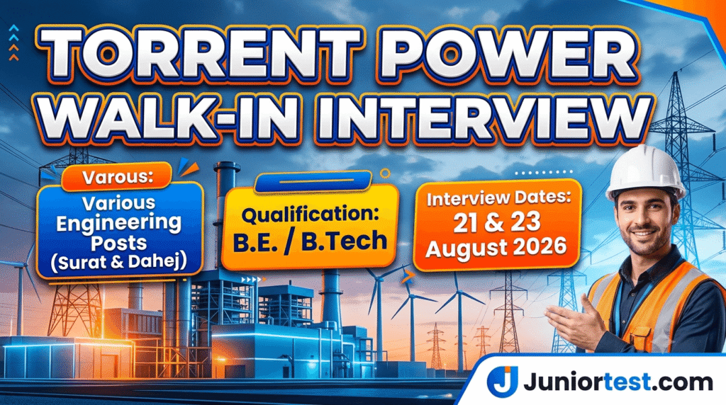 Torrent Power Walk-in Interview 2026