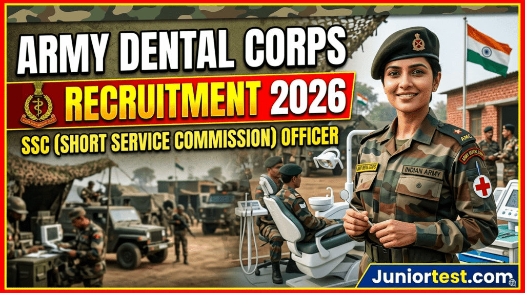 Army Dental Corps SSC Recruitment 2026