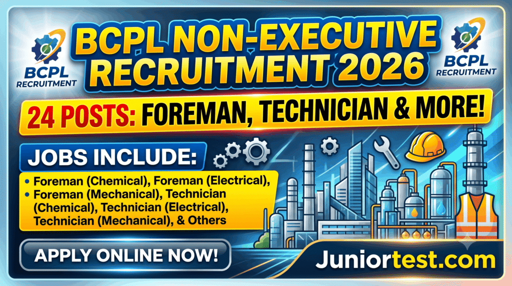 BCPL Non Executive Recruitment